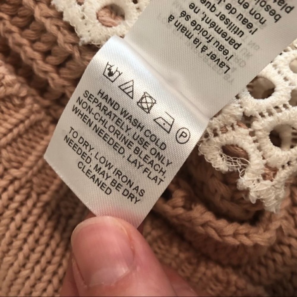 𝅺anthropologie Moth Knit Colourblock Sweater Small - Picture 5 of 7